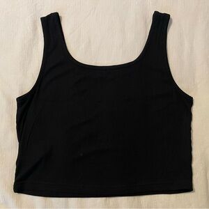 SHEIN Black Ribbed Tank Top